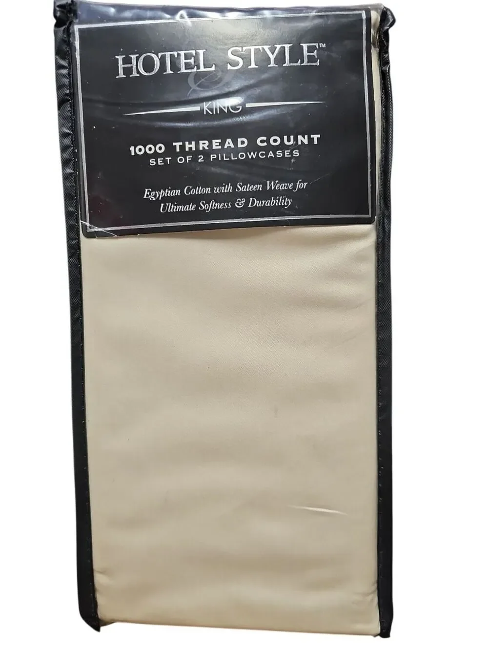 Hotel & Style King 1000 Thread Count Egyptian Cotton Pillowcases Set Of 2
